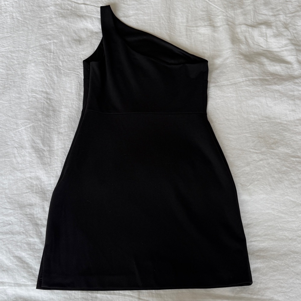 BHLDN Emilia One-Shoulder Stretch Crepe Mini Dress - Picture 5 of 10
